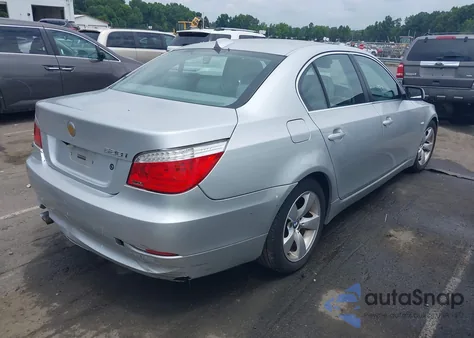 2008 BMW 528I из США, поврежденный, VIN WBANU535X8C114660